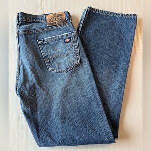 Dickies Relaxed Fit Straight Leg Denim Workwear Jeans | 34x34